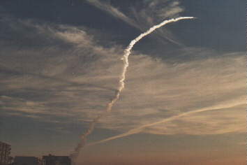 Space Shuttle-Start von Cocoa Beach aus