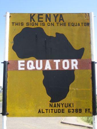 &Auml;quator bei Nanyuki