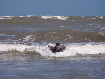 Spa� im Meer